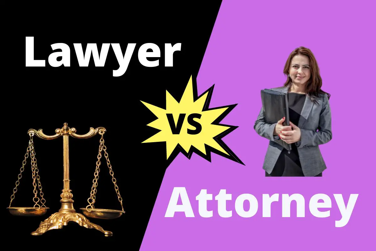 Difference between lawyer and attorney
