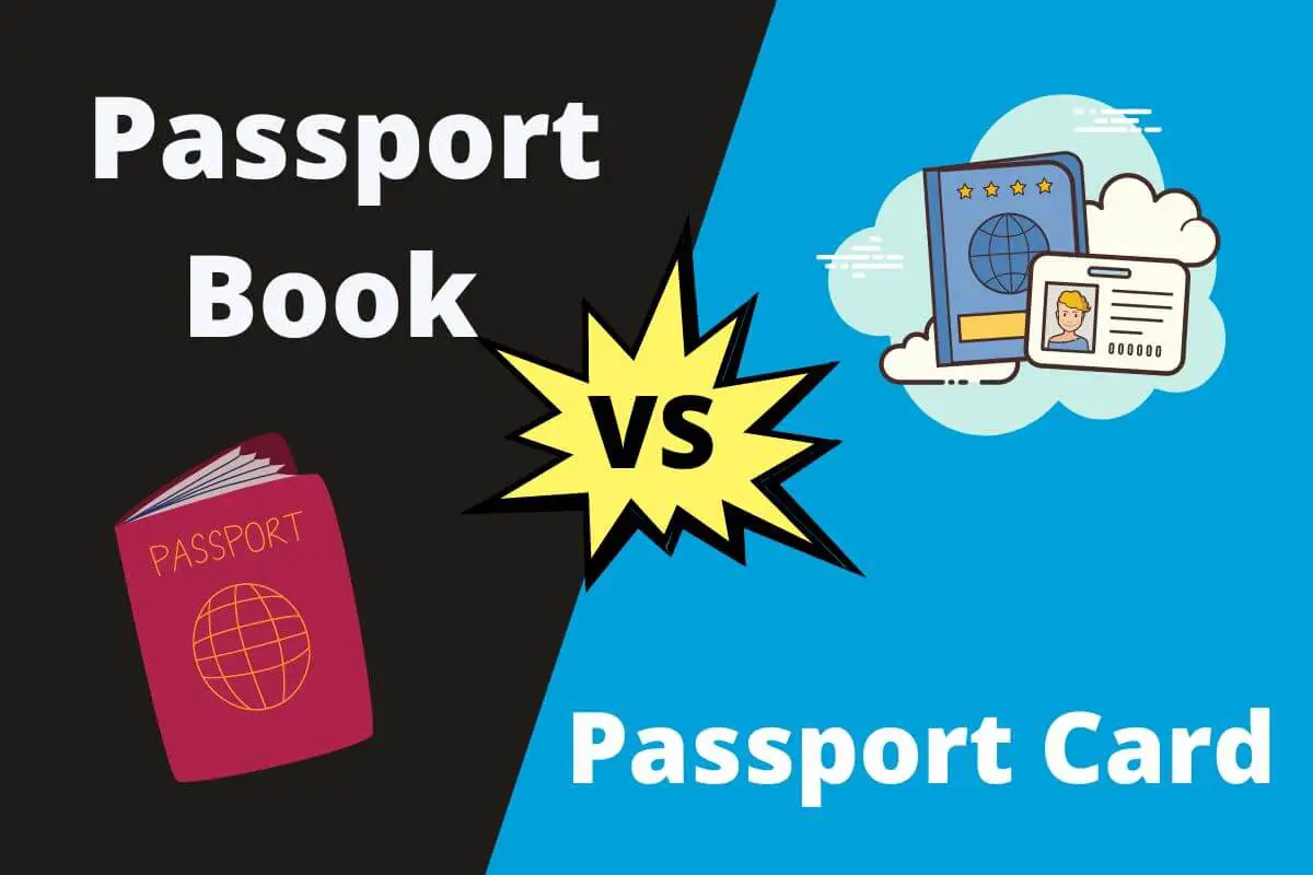 Difference between passport book and card